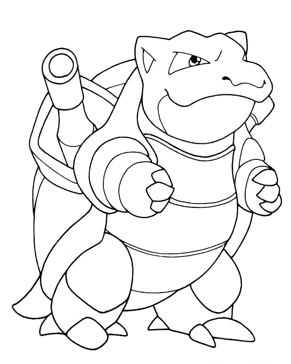 Desenho de Blastoise para Crianças para Colorir