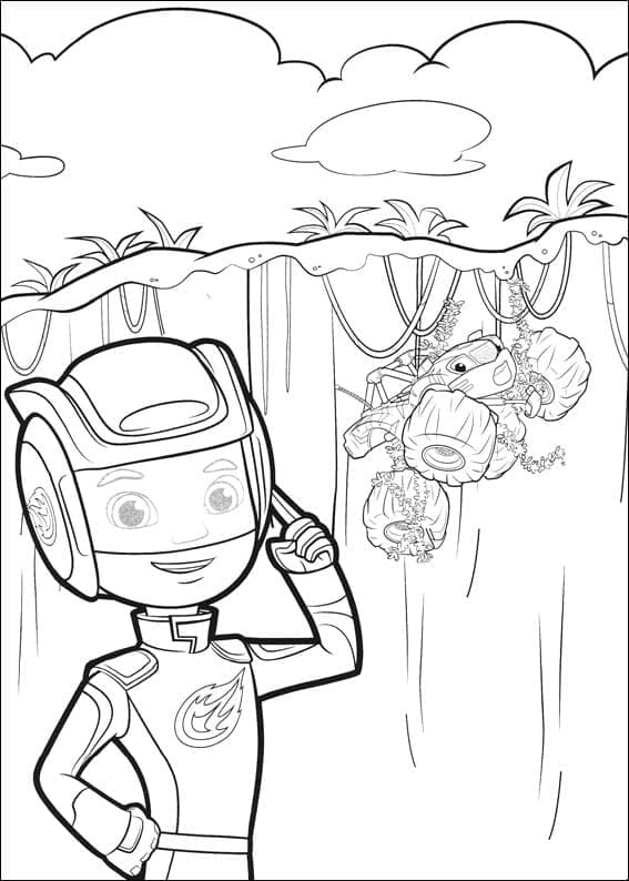 Desenho de Aj Y Stripes para Colorir