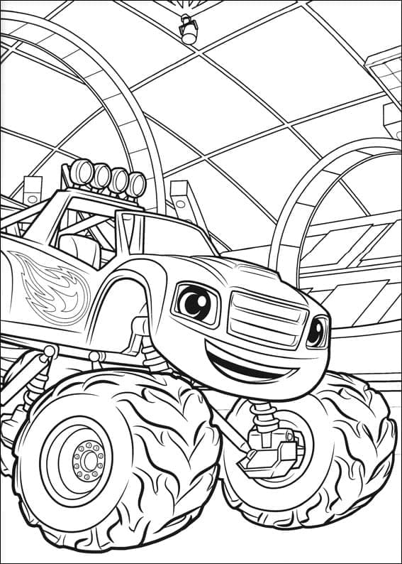 Desenho de Blaze para Crianças para Colorir