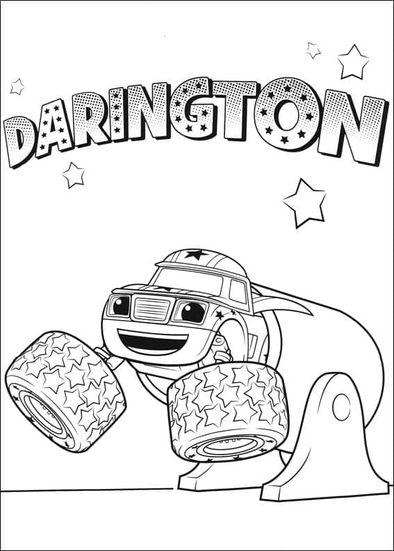 Desenho de Darington para Baixar e Colorir