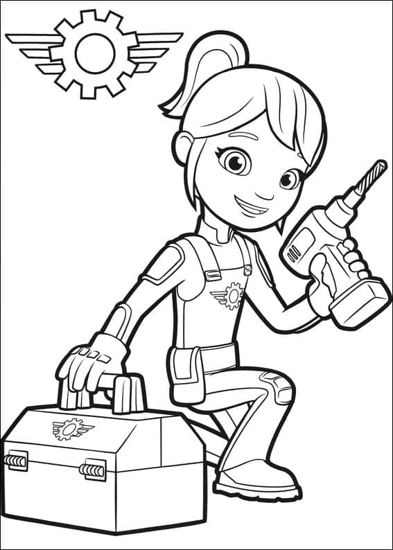 Desenho de Gabby de Blaze para Colorir