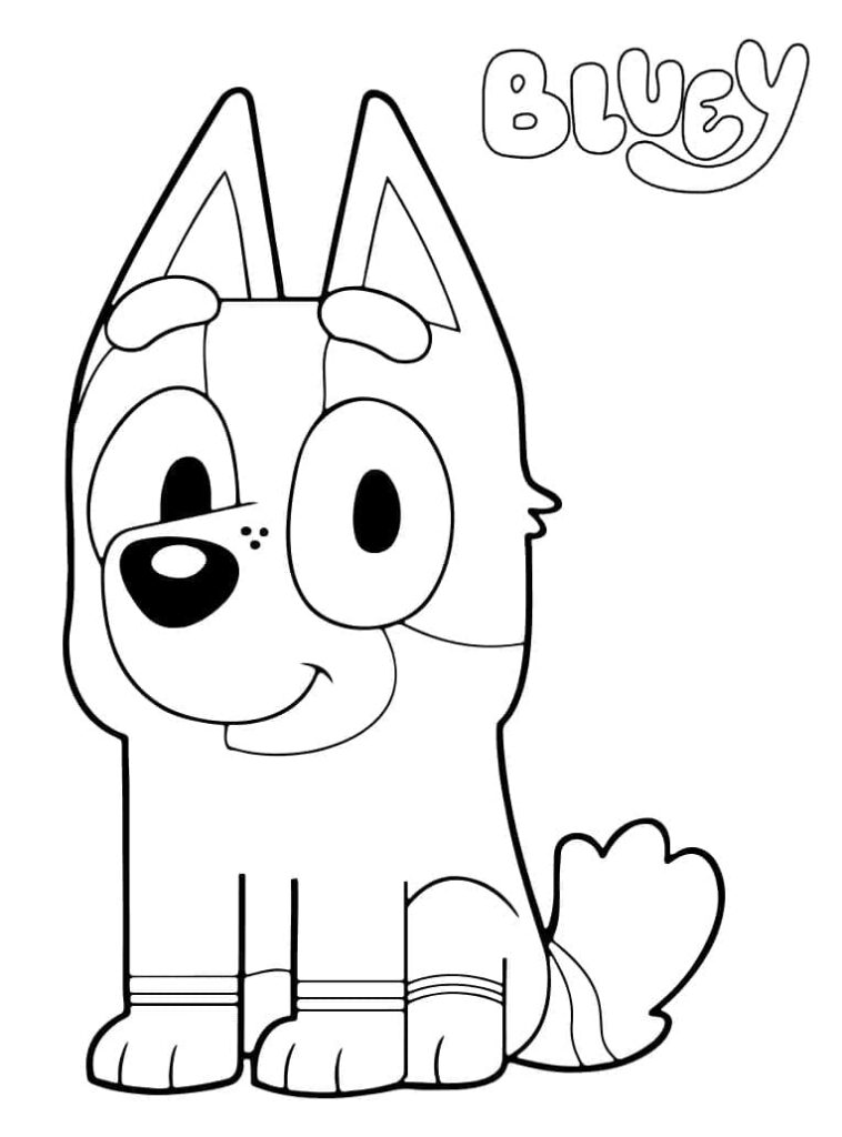 Desenho de Socks Heeler para Colorir
