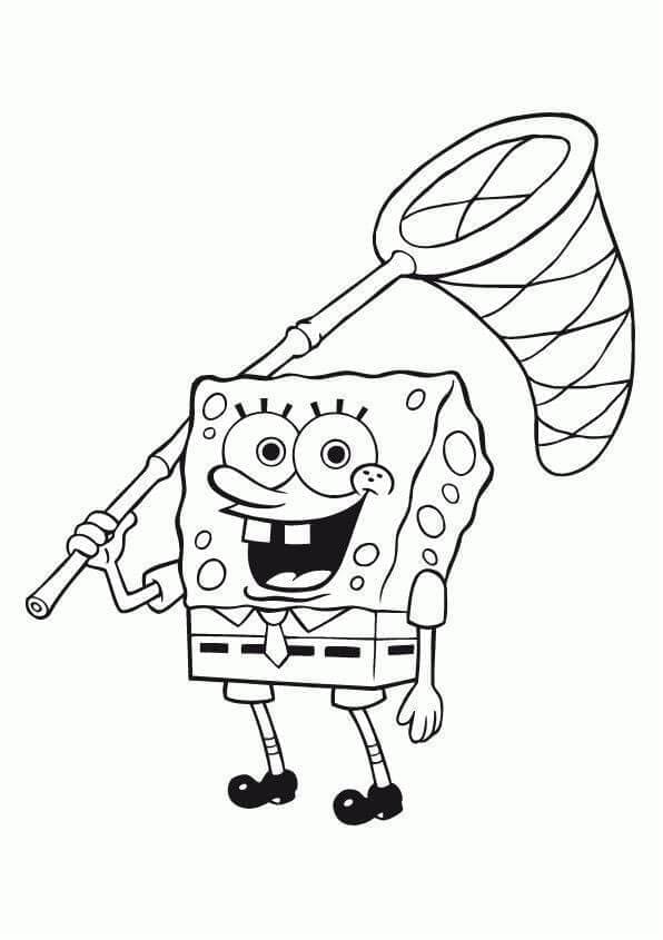 Desenho de Bob Esponja para Crianças para Colorir