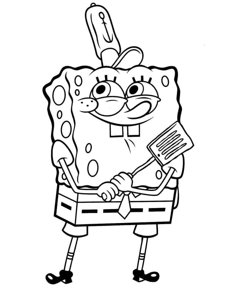 Desenho de Imagem de Bob Esponja para Colorir