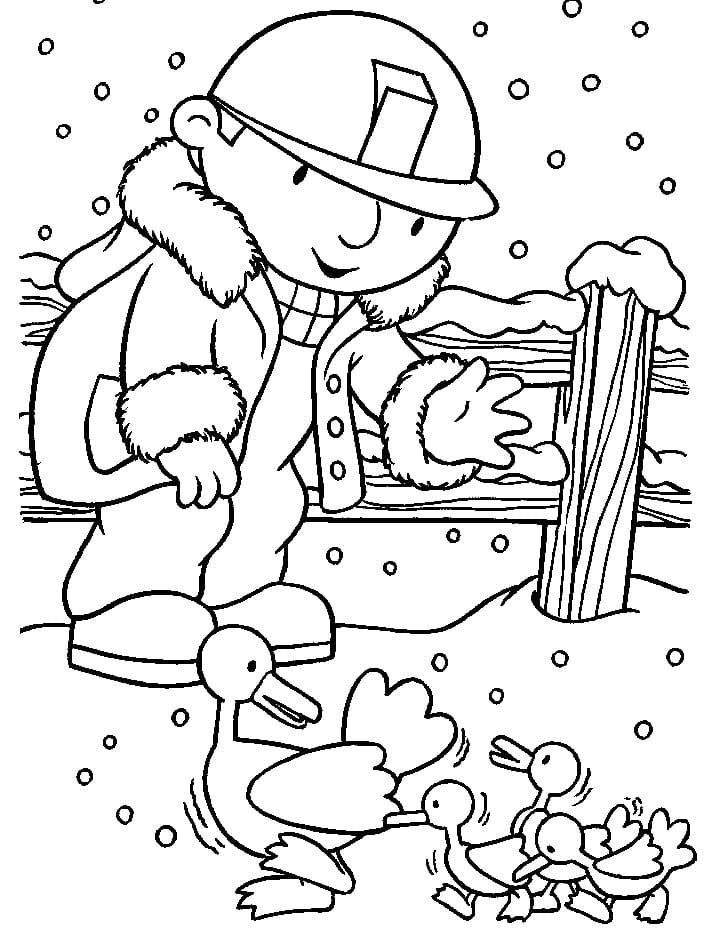 Desenho de Bob o Construtor Imprimivel Grátis para Crianças para Colorir