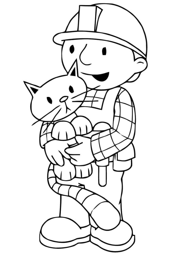 Desenho de Grátis Bob o Construtor para Crianças para Colorir