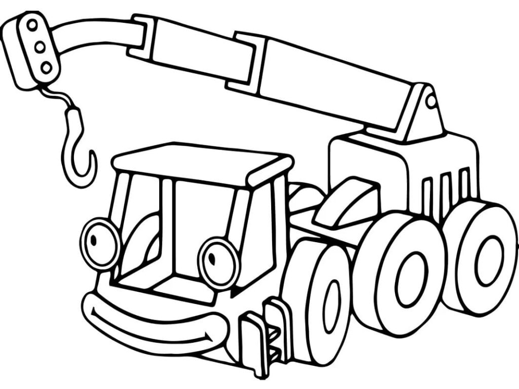 Desenho de Imprimivel Bob o Construtor para Crianças para Colorir