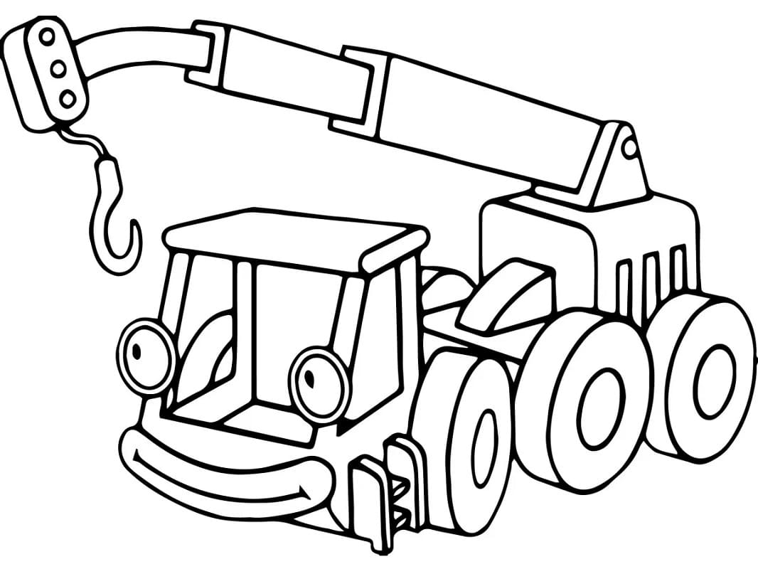 Desenho de Imprimivel Bob o Construtor para Crianças para Colorir