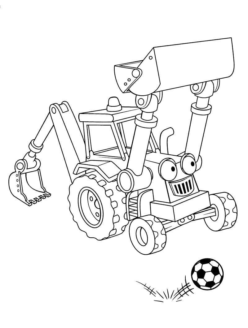 Desenho de Imprimivel Grátis Bob o Construtor para Colorir