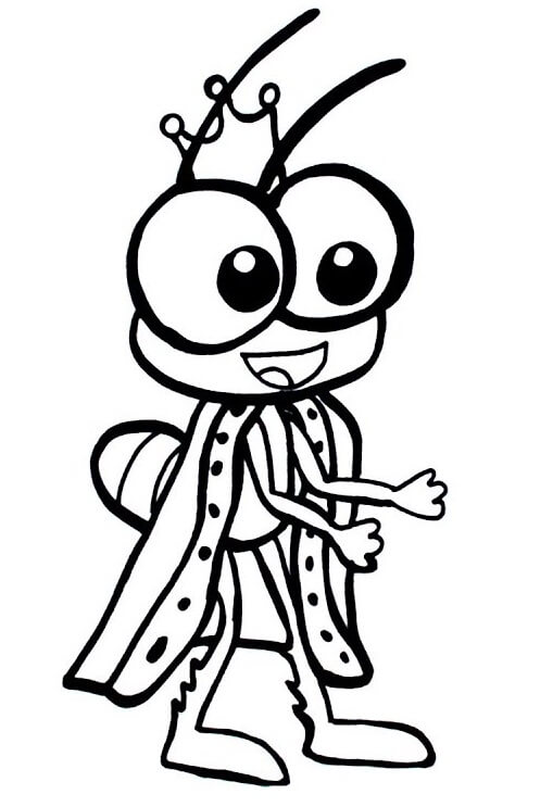 Desenho Bob Zoom Roupa de Rei para Colorir