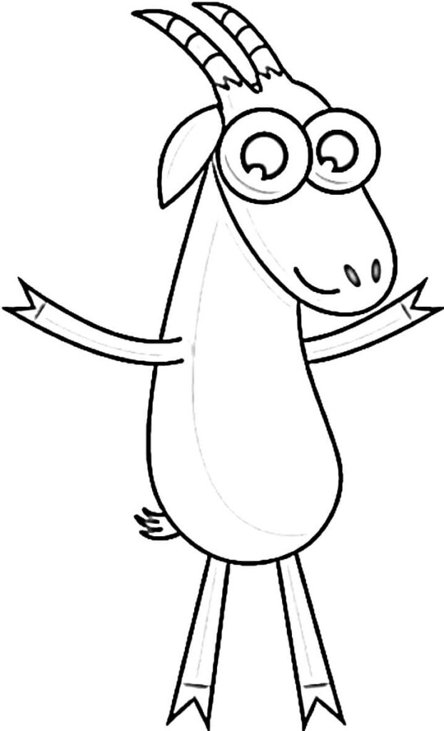 Desenho Cabra de Bob Zoom para Colorir