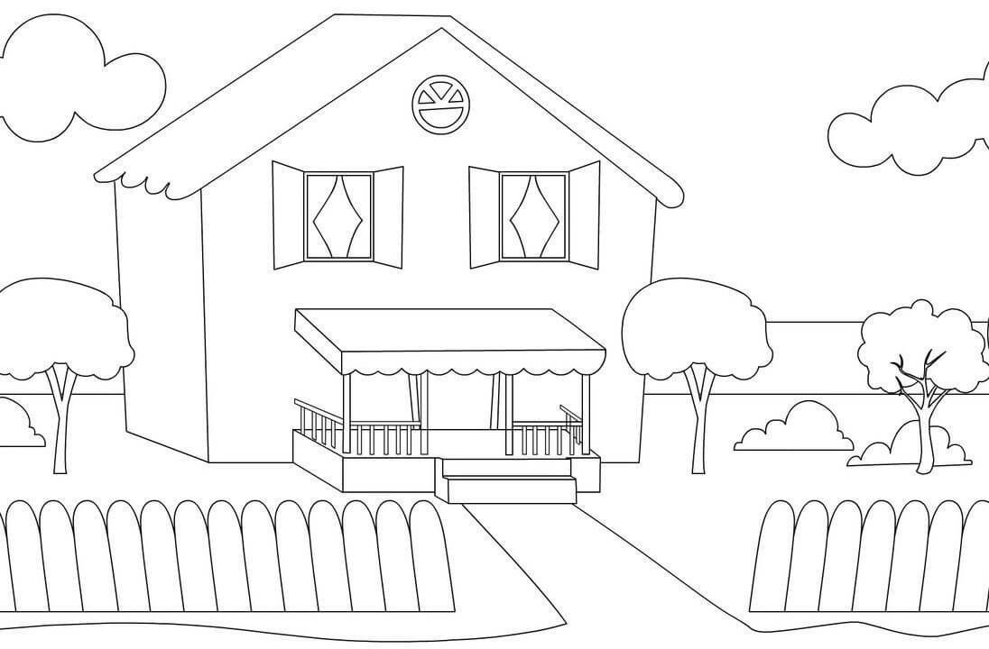 Desenho Casa em Bob Zoom para Colorir