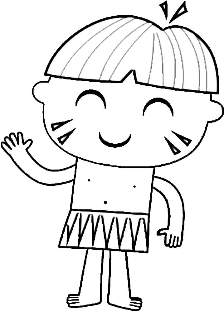 Desenho Indiozinho de Bob Zoom para Colorir