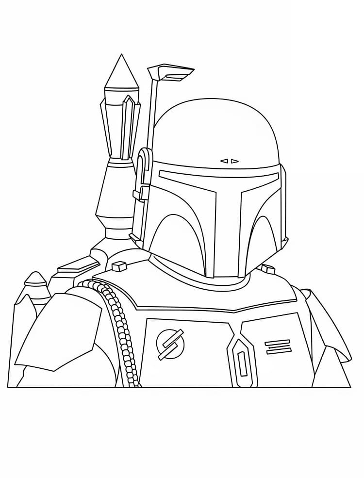 Desenhos de Boba Fett para Colorir