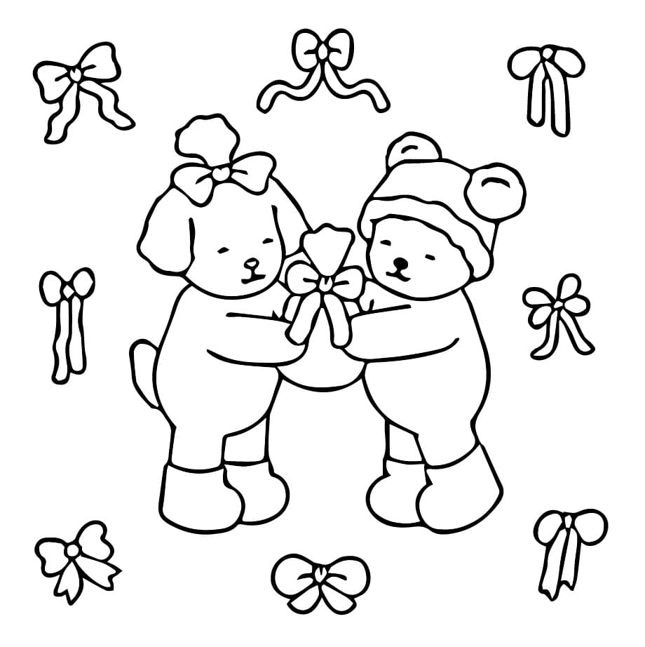 Desenho de Bobbie Goods Amizade para Colorir