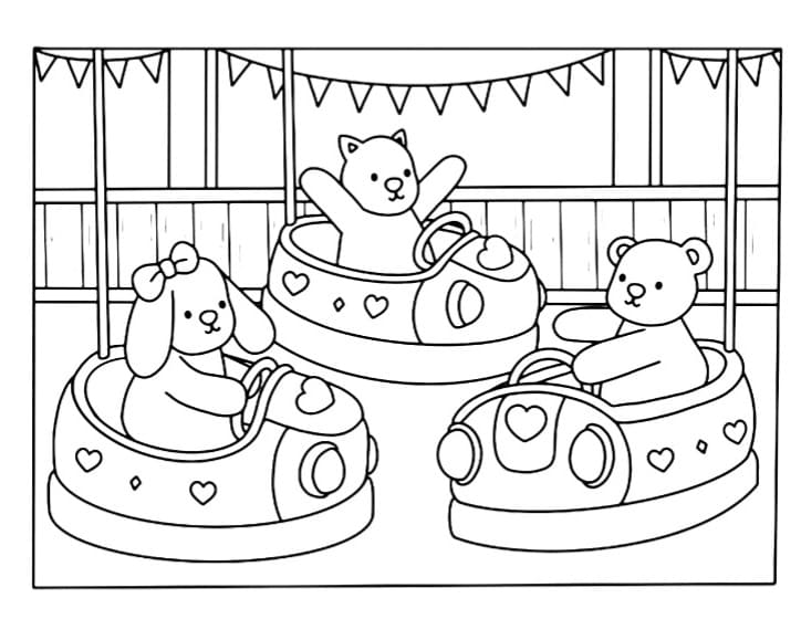 Desenho de Bobbie Goods no Parque de Diversão para Colorir