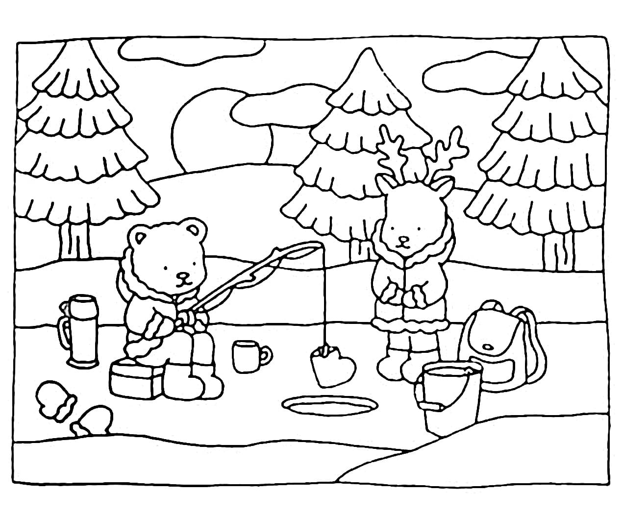 Desenho de Bobbie Goods Pescando para Colorir