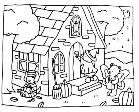 Imagem de Bobbie Goods Halloween para Colorir
