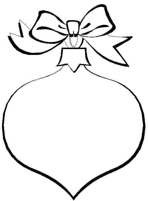 Desenho de Bola de Natal Grátis para Colorir