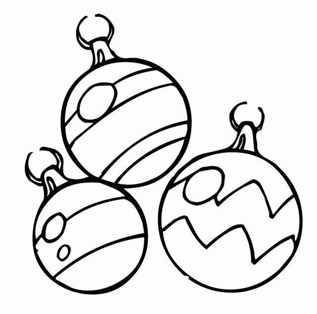 Desenhos de Bolas de Natal para Colorir