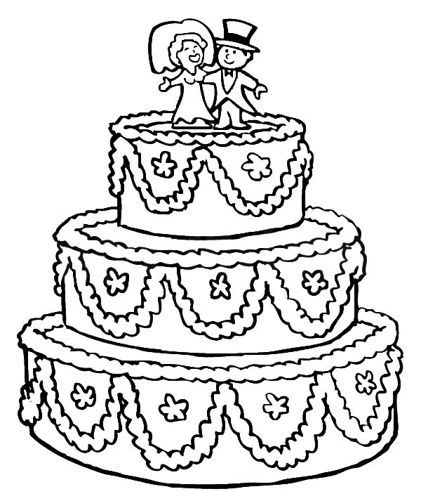 Imagem de Bolo de Casamento Pronto para Baixar em Pdf
