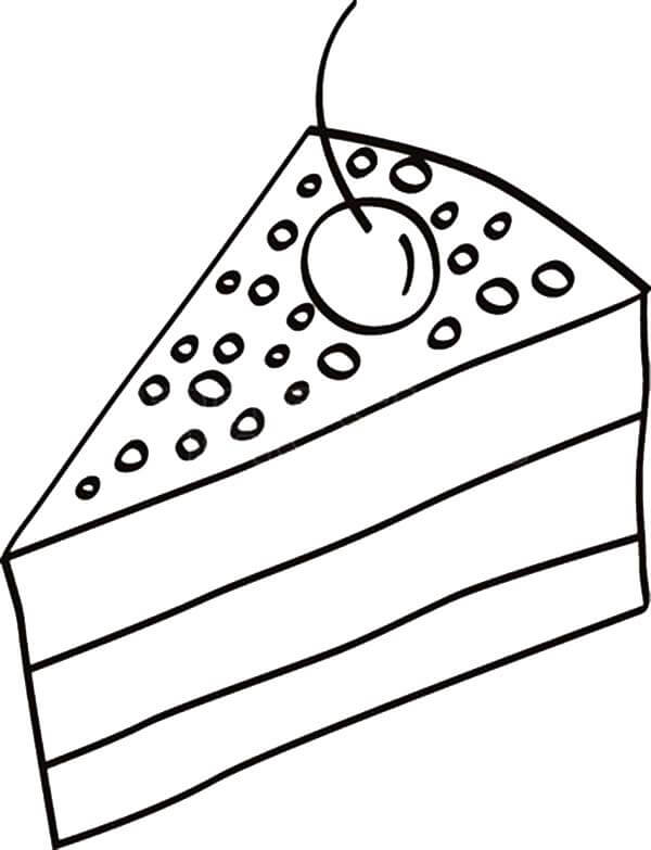 Desenho de Bolo para Colorir Download Pdf