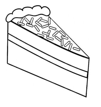 Desenho de fatiá de Bolo de Brigadeiro para Imprimir em Pdf
