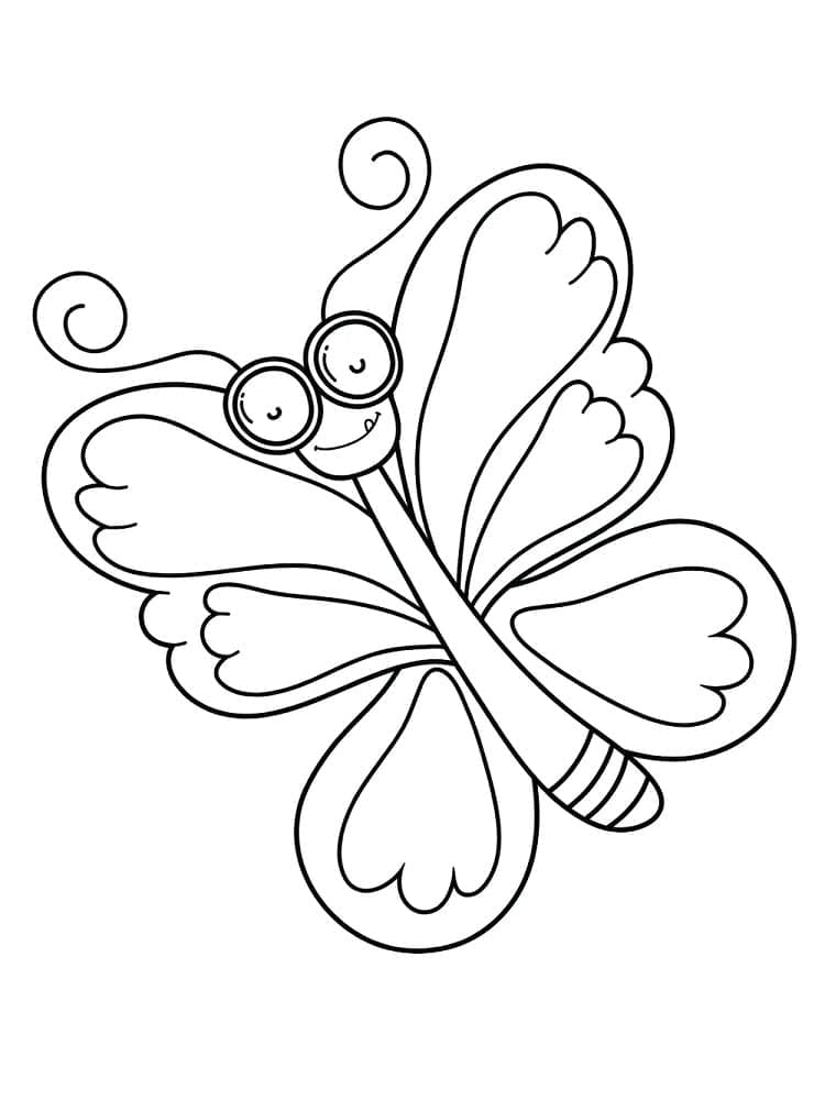 Desenho de Linda Borboleta para Colorir