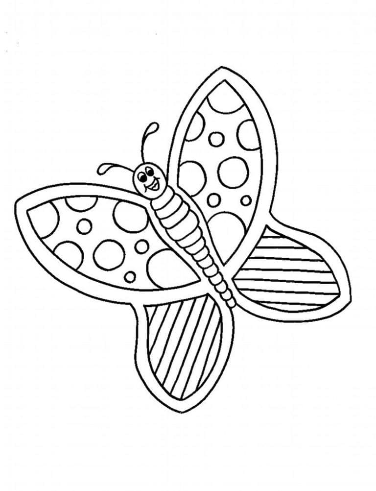 Desenho de uma Borboleta para Colorir