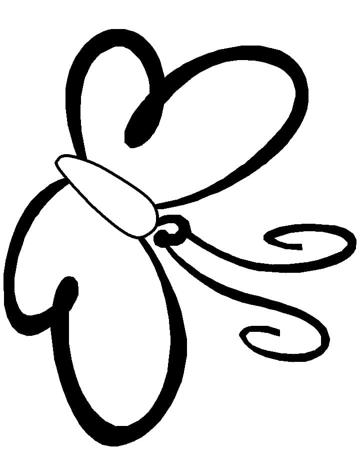 Desenho de Borboleta para Colorir Download Pdf
