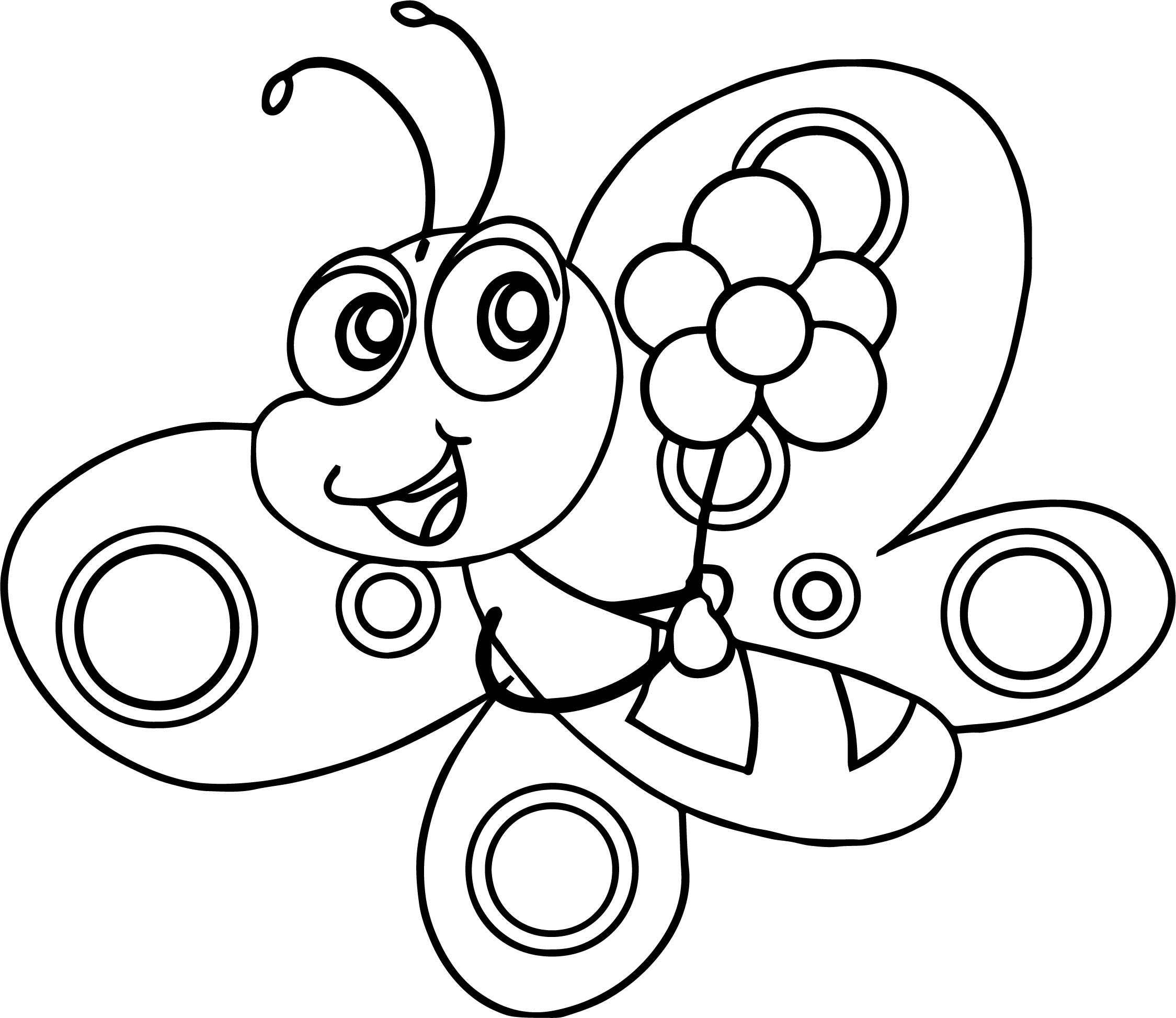 Desenho de Borboleta para Colorir Imprimivel
