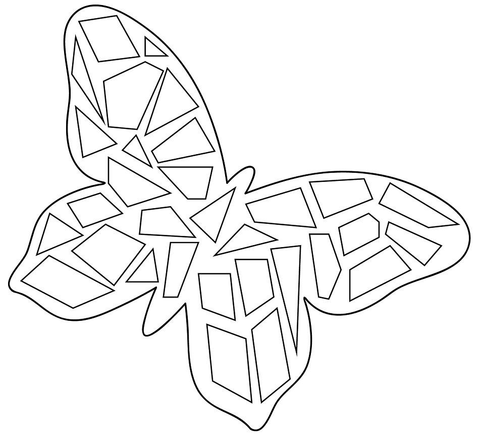 Desenho de Borboleta para Colorir Pdf Imprimivel