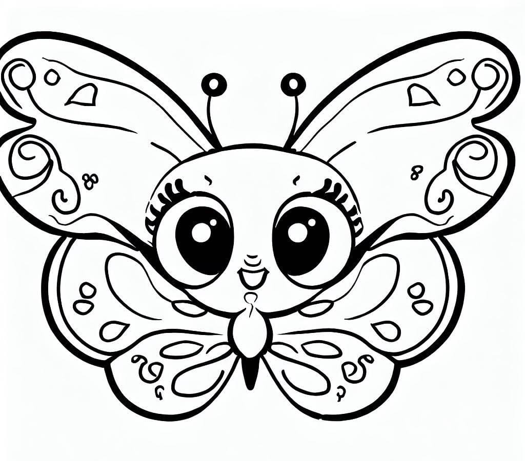 Desenho de Borboleta para Imprimir Grátis Download