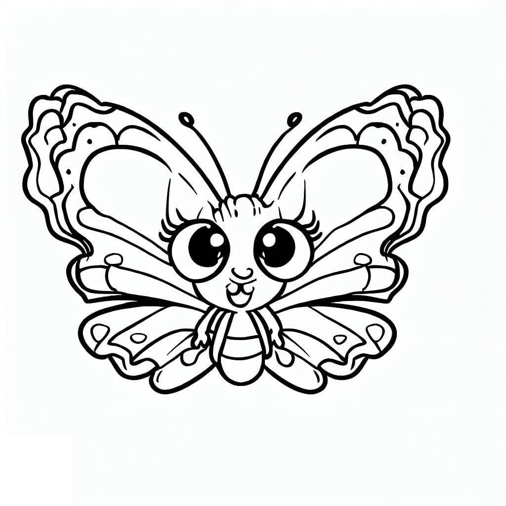 Desenho de Linda Borboletinha para Colorir