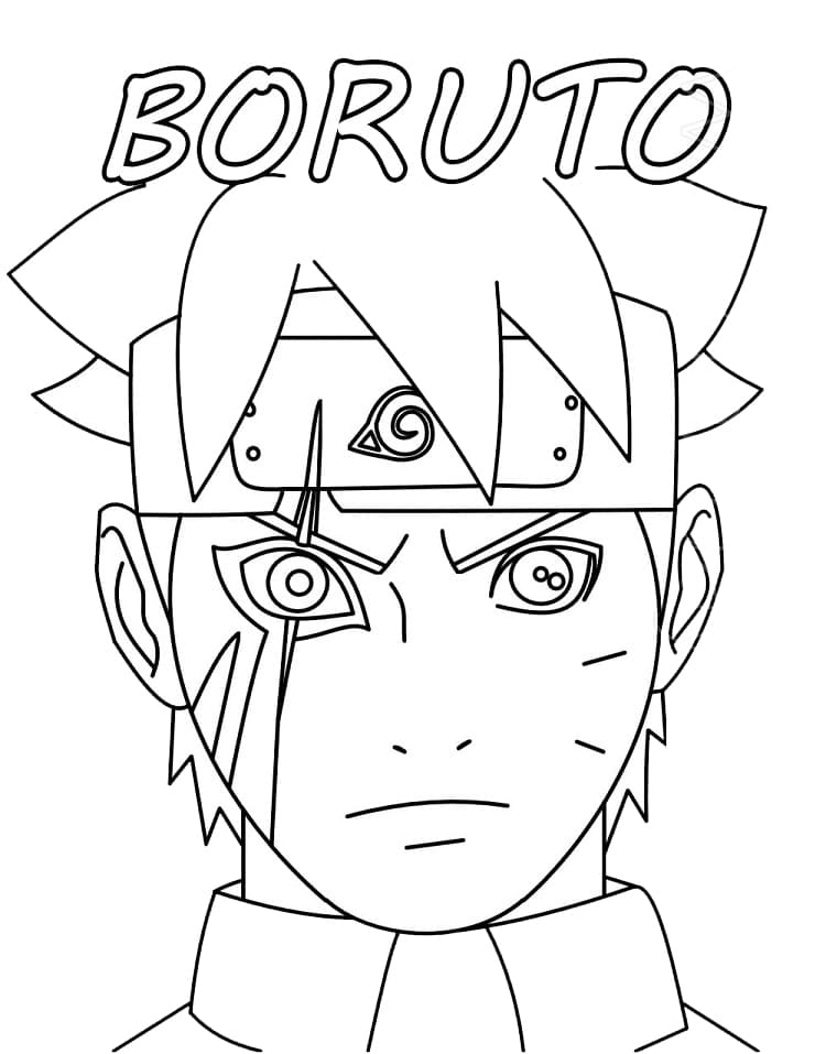 Desenho de Boruto para Colorir e Imprimir Pdf Grátis