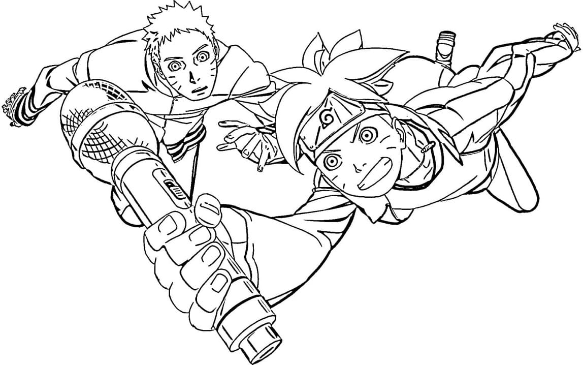 Desenhos de Boruto para Colorir