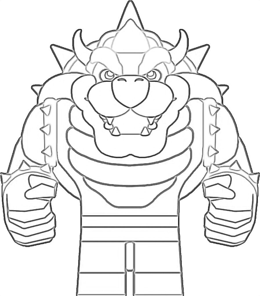 Desenho Lego Bowser para Colorir