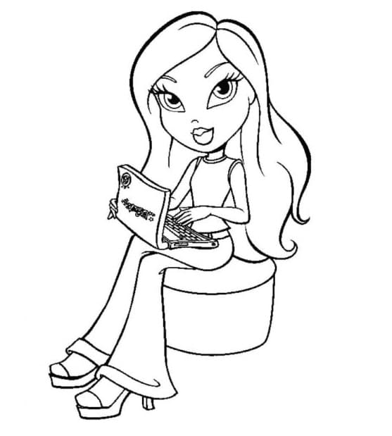 Desenho de Bratz Cloe para Colorir
