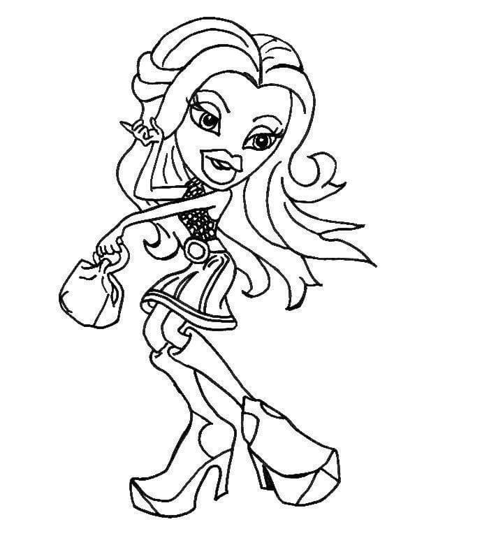 Desenhos de Bratz para Colorir