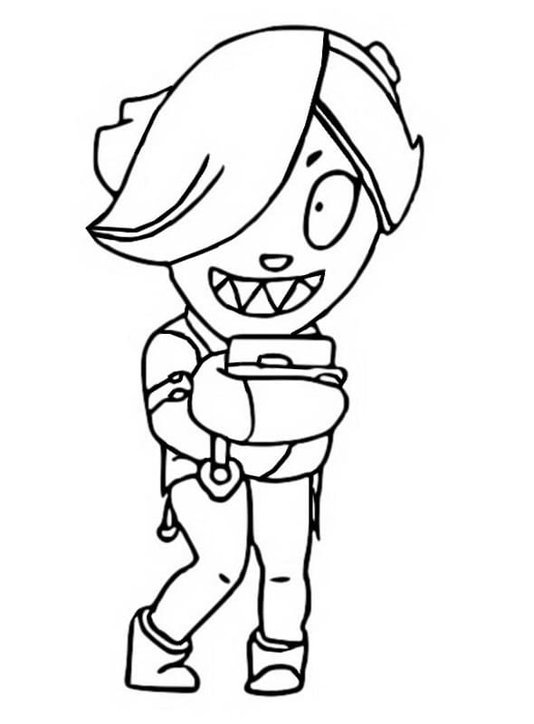 Desenho de Colette Brawl Stars em Pdf para Colorir