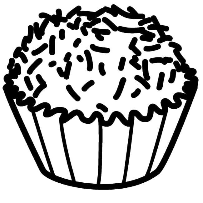 Desenho de Brigadeiro Brasil para Colorir