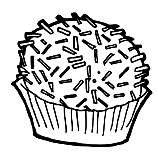 Desenho de Brigadeiro Grátis para Colorir