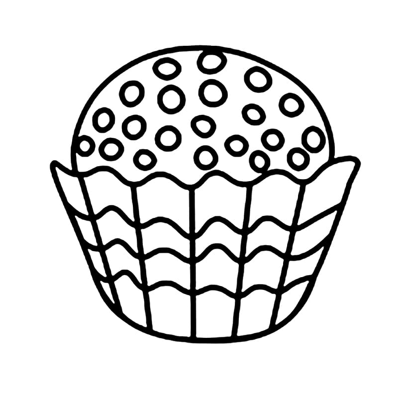 Desenho de Brigadeiro Grátis para Crianças para Colorir
