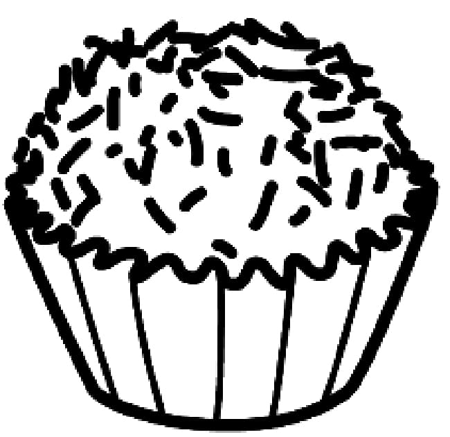 Desenho de Brigadeiro para Crianças para Colorir