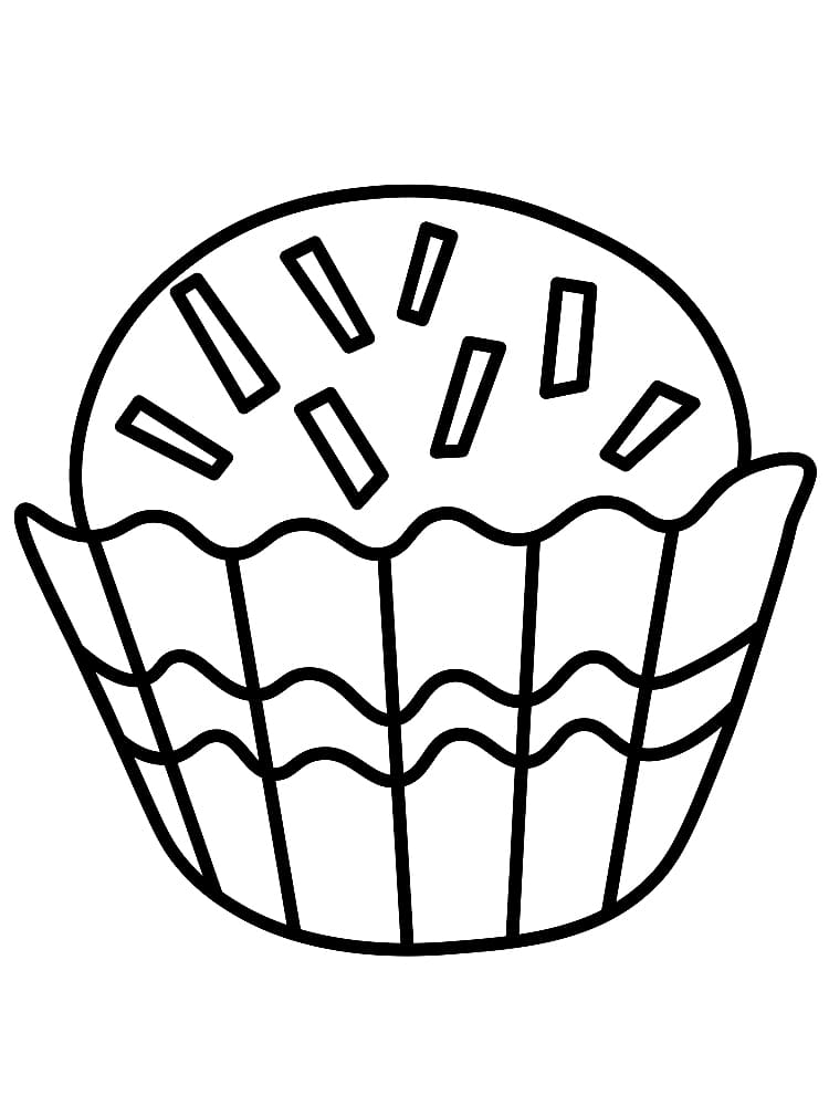 Desenho de Brigadeiro para Imprimir e Colorir
