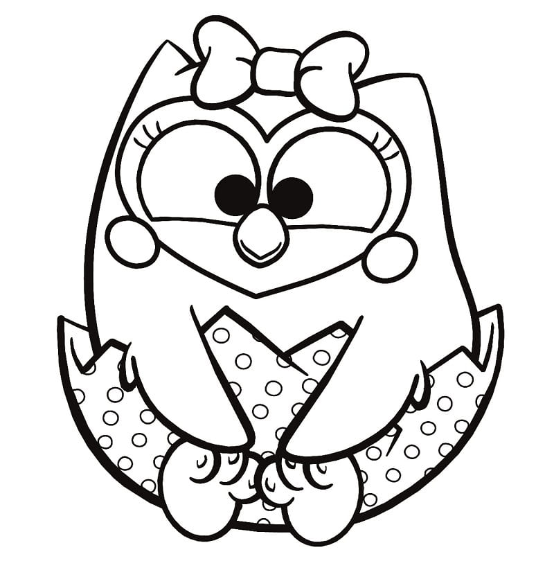Desenho Bonie de Bubu e as Corujinhas para Colorir