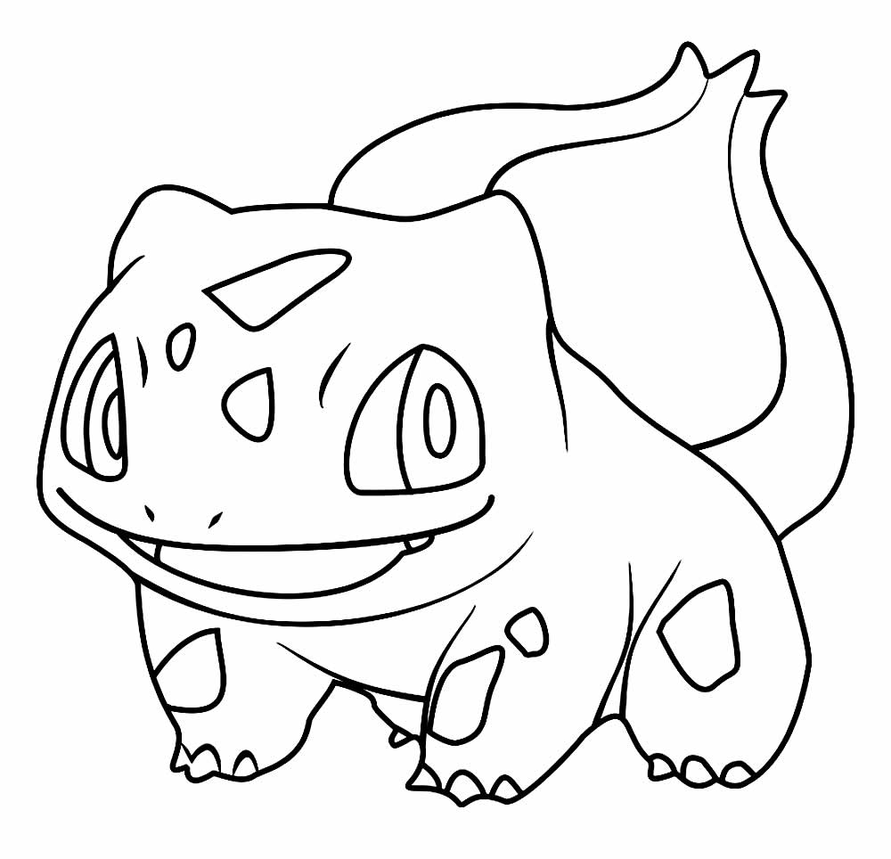 Desenho de Bulbassauro para Colorir e Imprimir Pdf Grátis