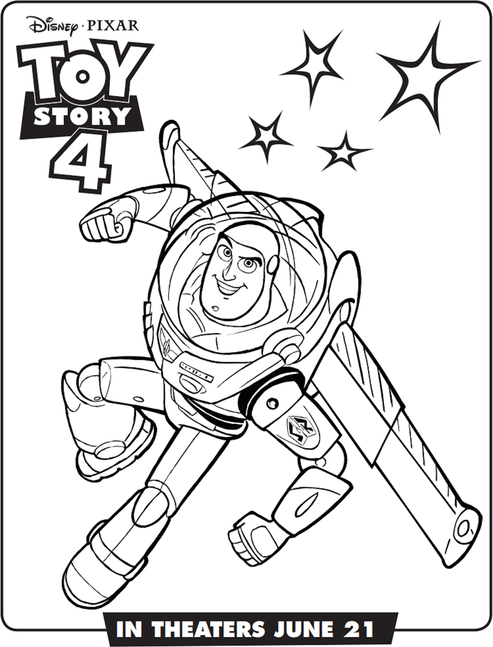 Desenhos de Buzz Lightyear para Colorir