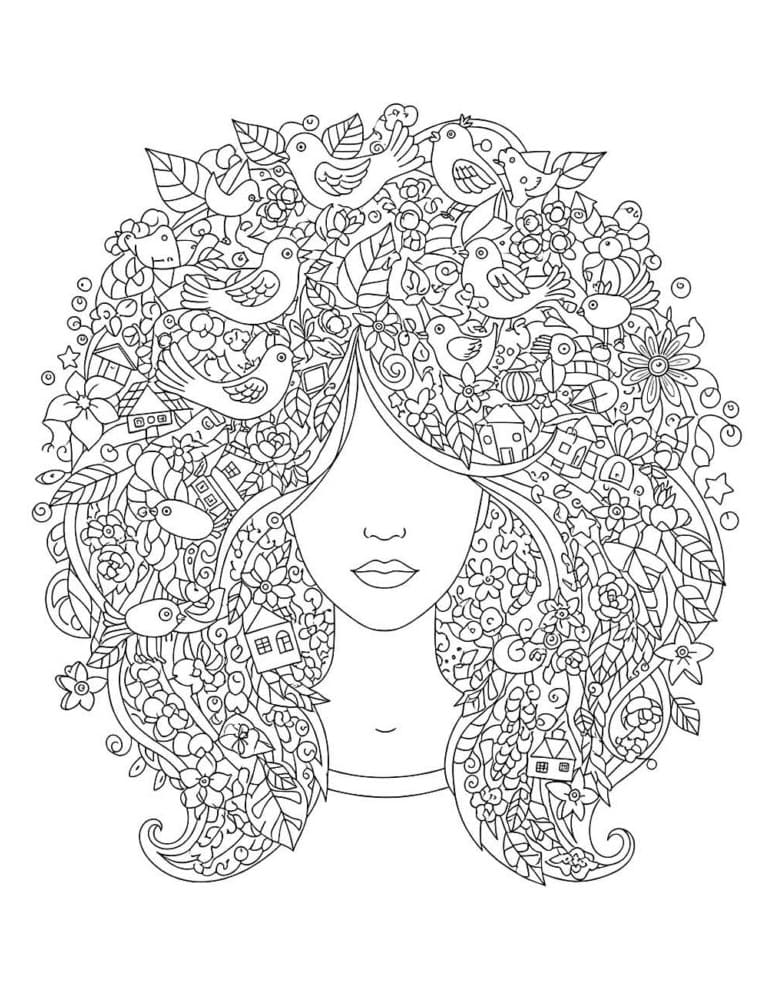 Desenho de Incrível Cabelo Maluco para Colorir
