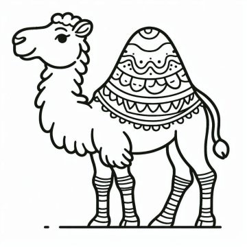 Desenho de Lindo Camelo para Colorir